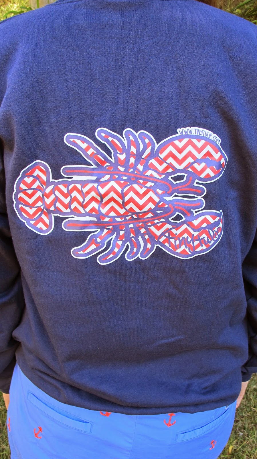 Nautical by Nature | Monogrammed Lobster Sweatshirt from Tiny Tulip 
