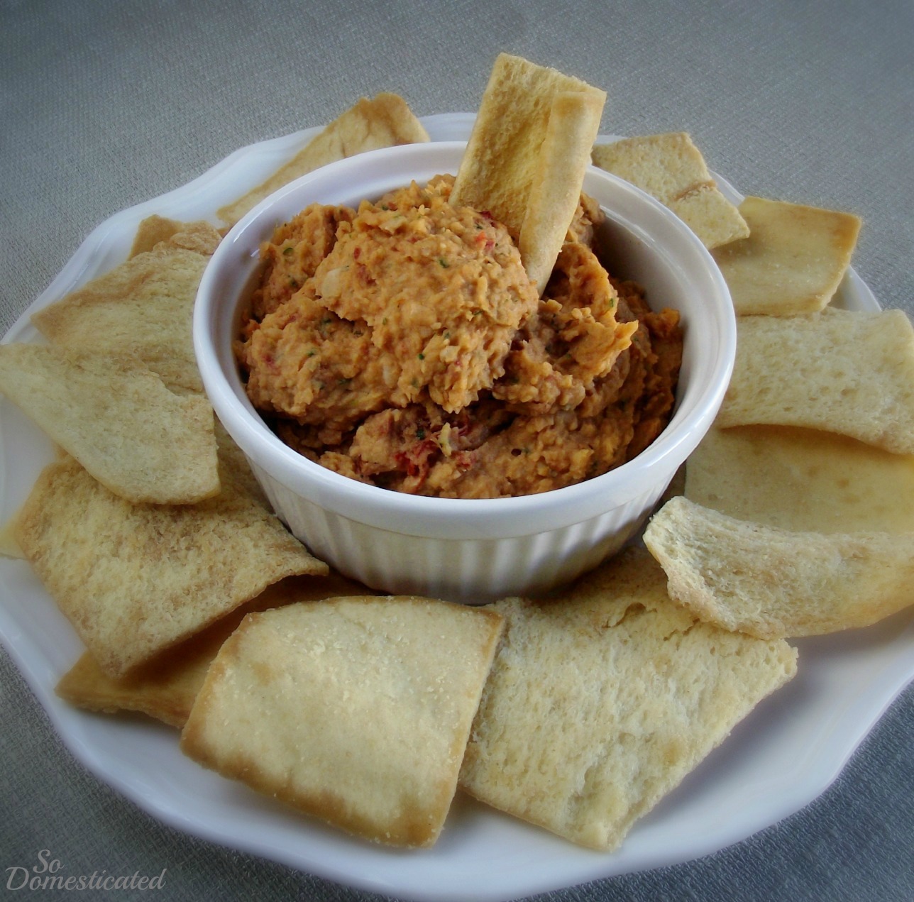 So Domesticated Cannellini and Sun Dried Tomato Bean Dip...