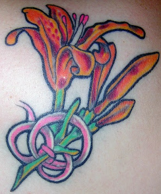 free designs tiger lily tattoo flower