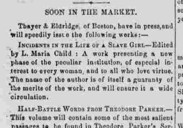 Incidents in the life of a slave girl essay