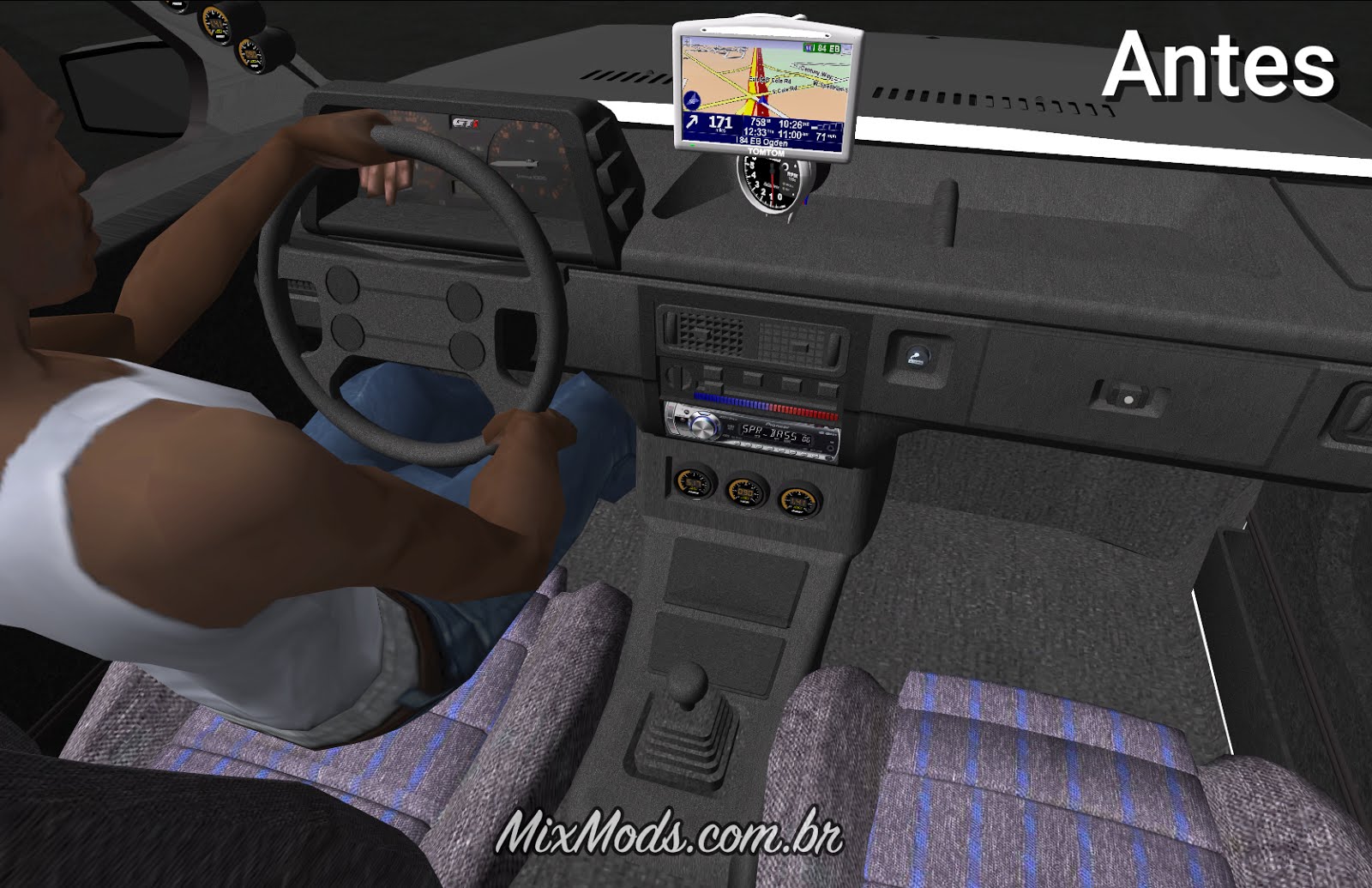 Mods GTA San Andreas: Vw Gol Quadrado + Orbital + Som