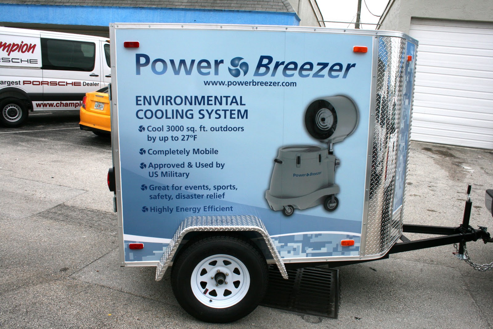 Trailer Vinyl Wrap Boca Raton Florida Power Breezer