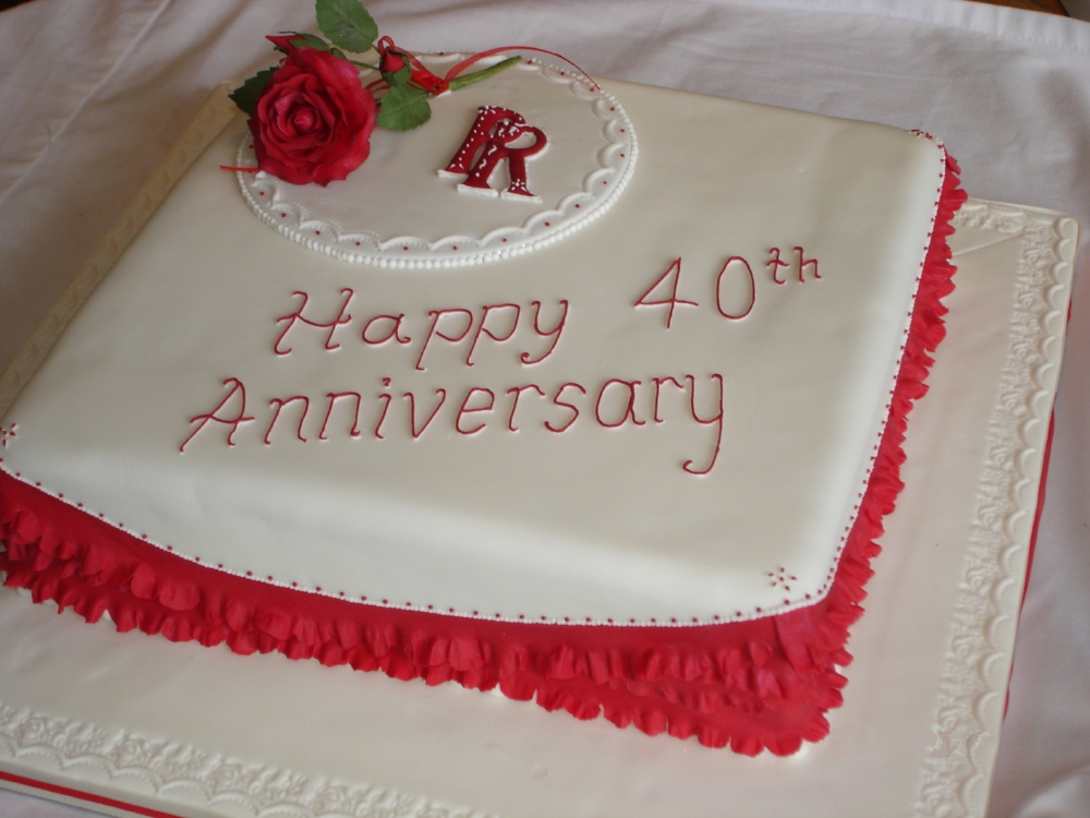 A married couple in their early 60s were celebrating their 40th wedding 