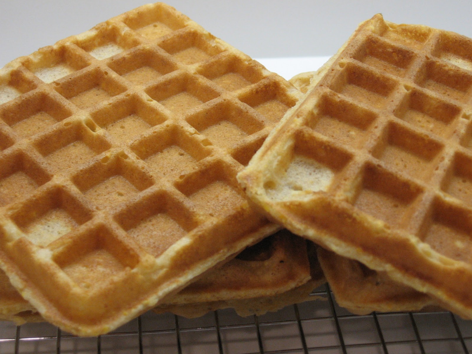 Please, DON'T pass the salt! Cornmeal Waffles