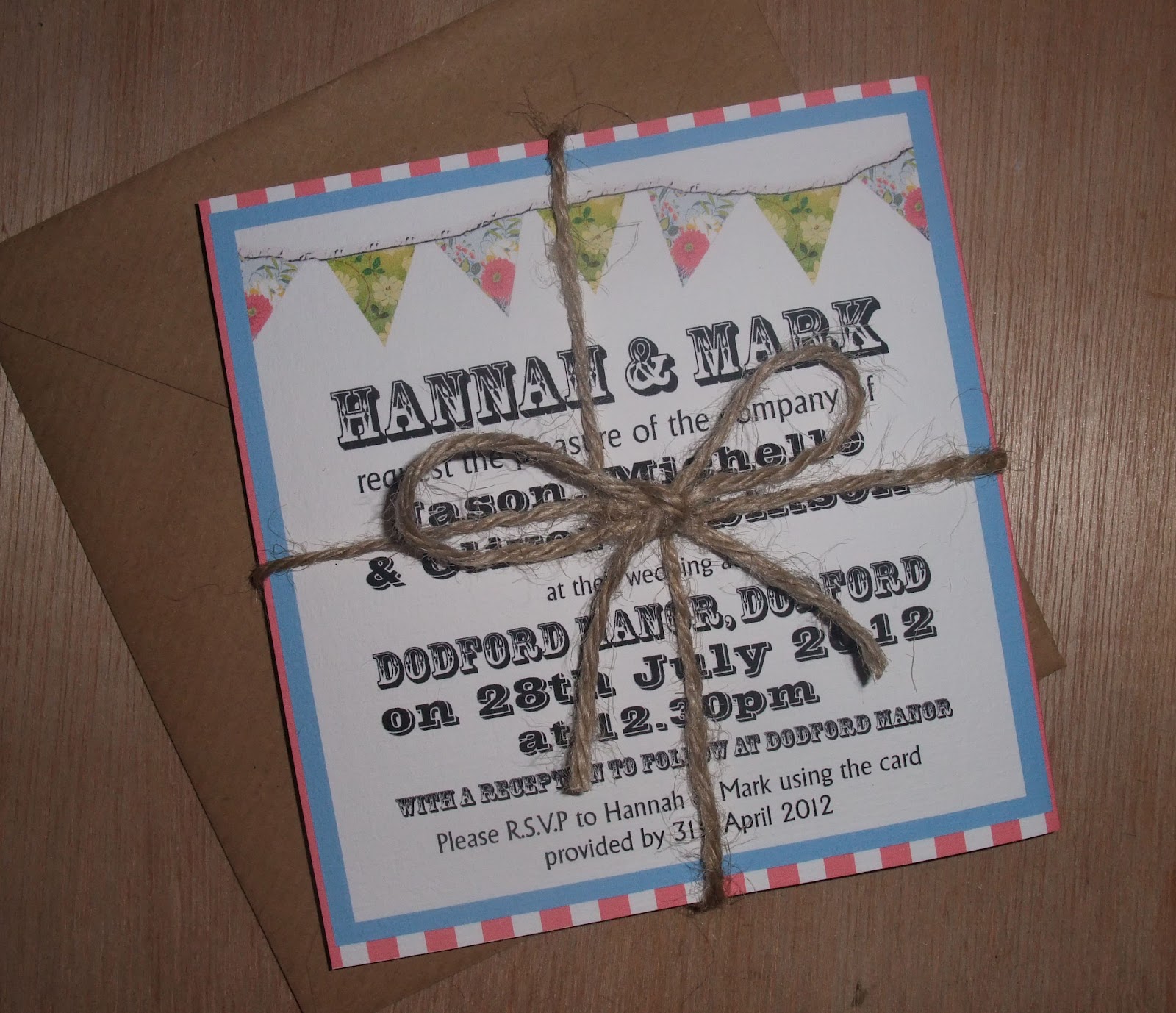 Knots and Kisses Wedding Stationery Fun & Colourful Festival Wedding