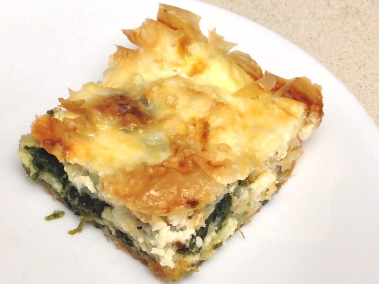 Almost Vegetarian Turkish Börek Spinach and Feta Layered Pastry