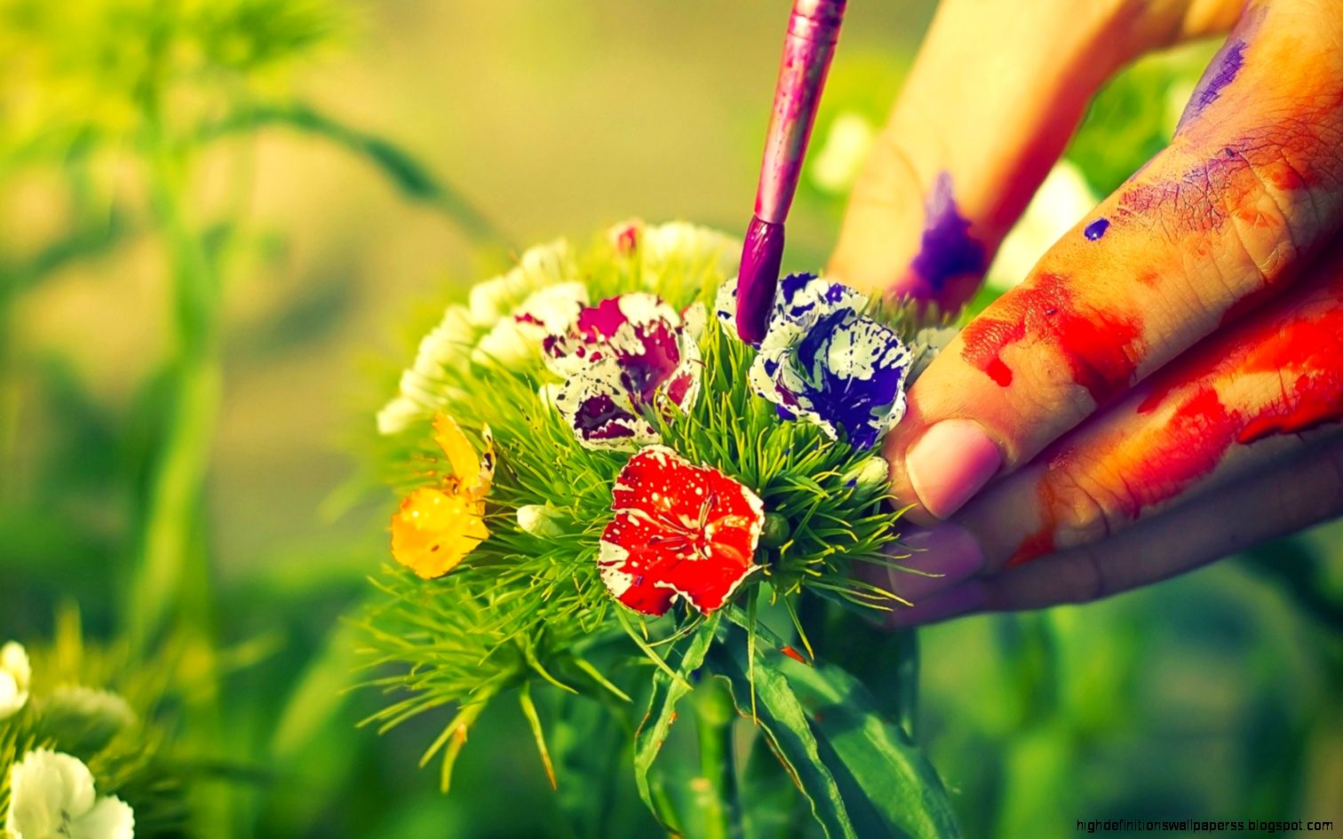 Art with Paint Brushes Backgrounds Art with Paint Brushes Backgrounds