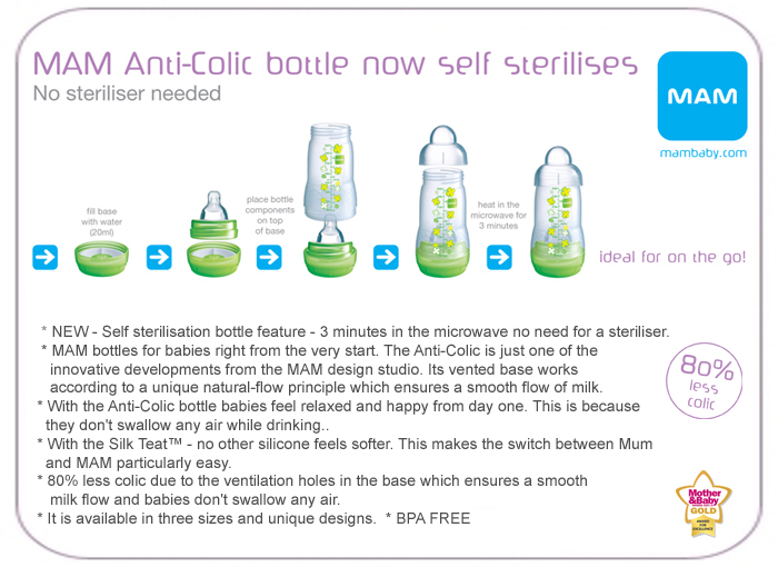 MAM Easy Start Anti Colic Bottle Pacifier Set