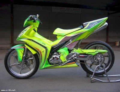 Modifikasi Yamaha Jupiter MX Tema Hijau Modifikasi Yamaha Jupiter MX Tema Hijau