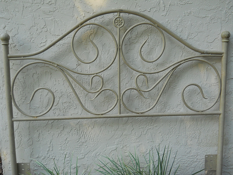 My Crazy Quilt Life From Metal Headboard to Garden Trellis