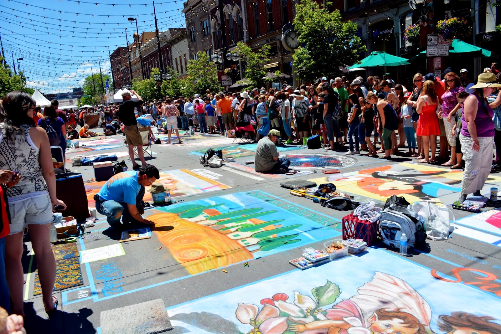 Mille Fiori Favoriti The Denver Chalk Art Festival