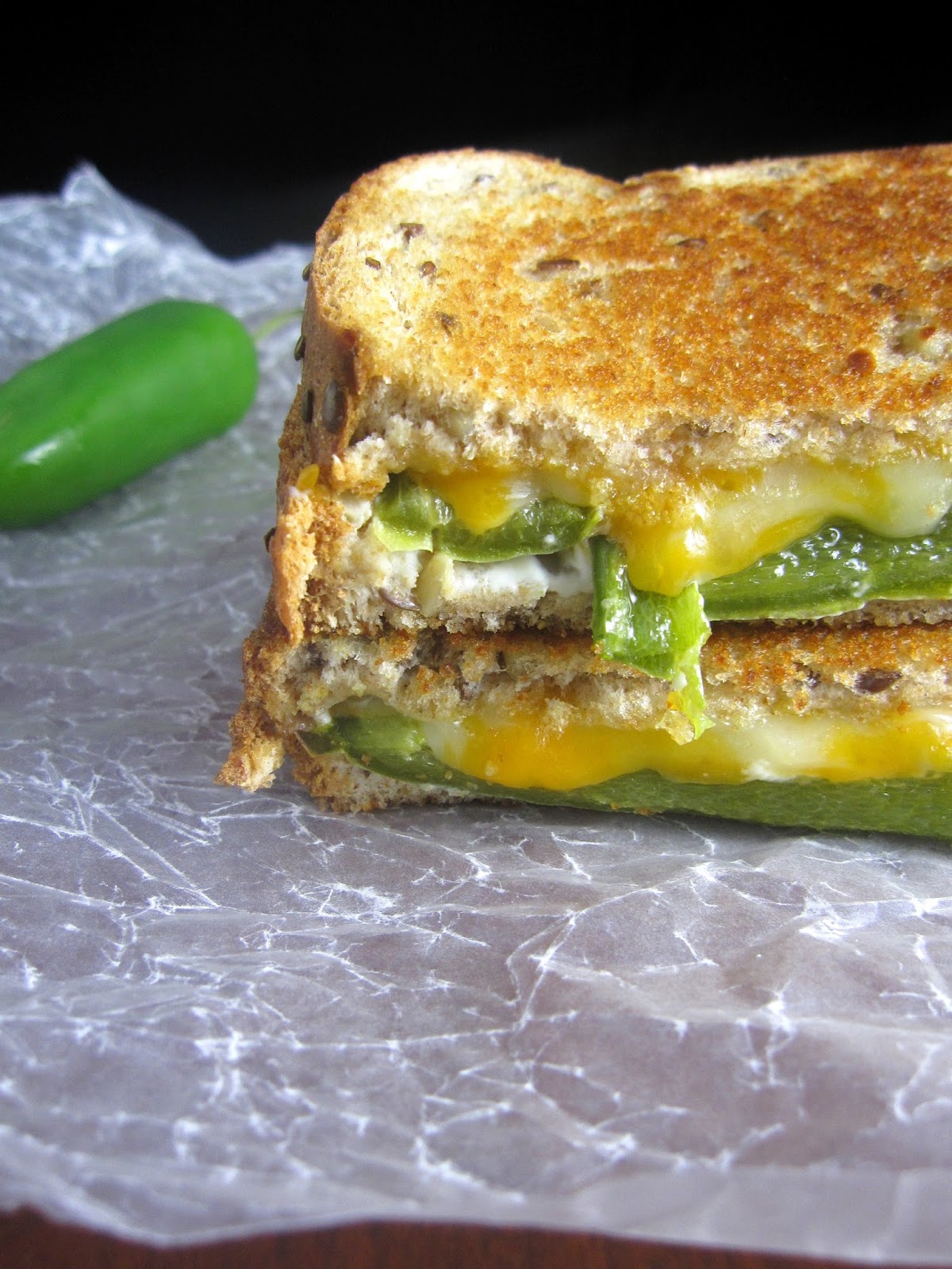 Jalapeno Popper Grilled Cheese Sandwich