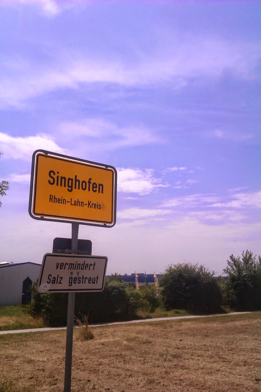 Singhofen Rhein-Lahn-Kreis Sign Schild