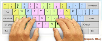 Cara mengetik dengan 10 jari pada keyboard komputer