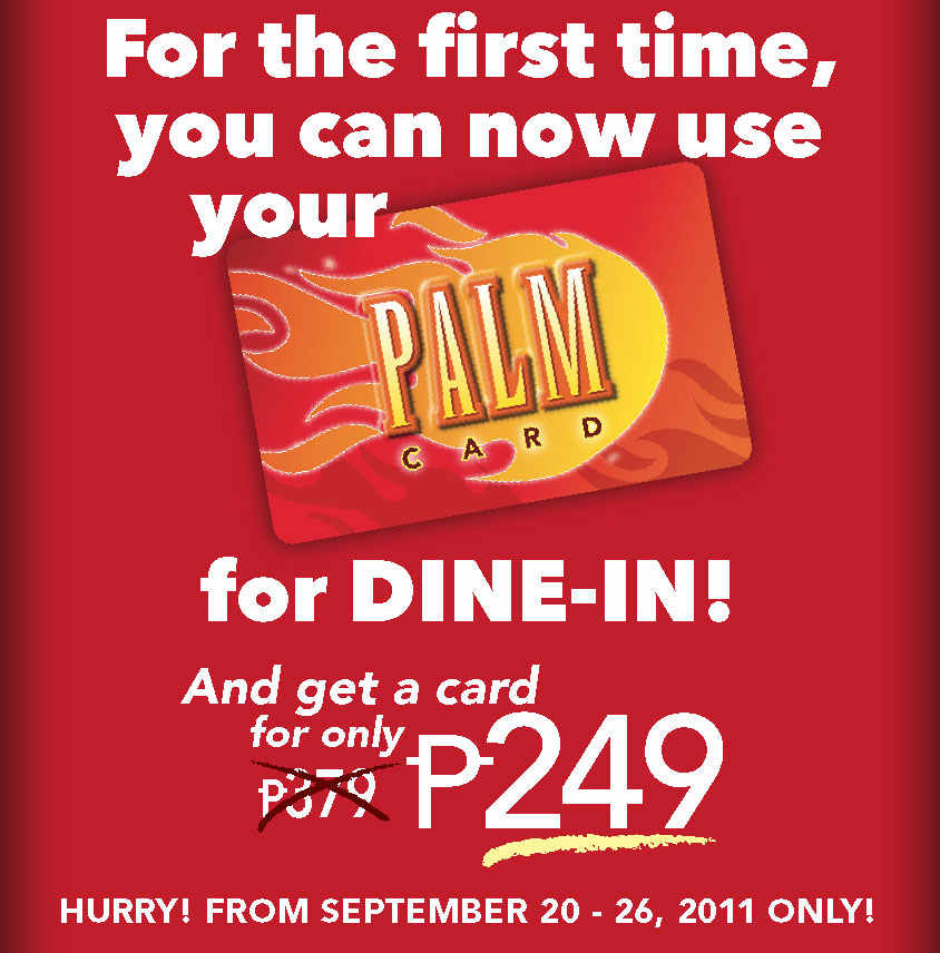Manila Life Get you Pizza Hut Palm Card Now!!