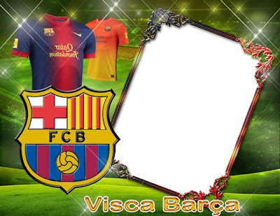 Marco para fotos inspirado en el Barça