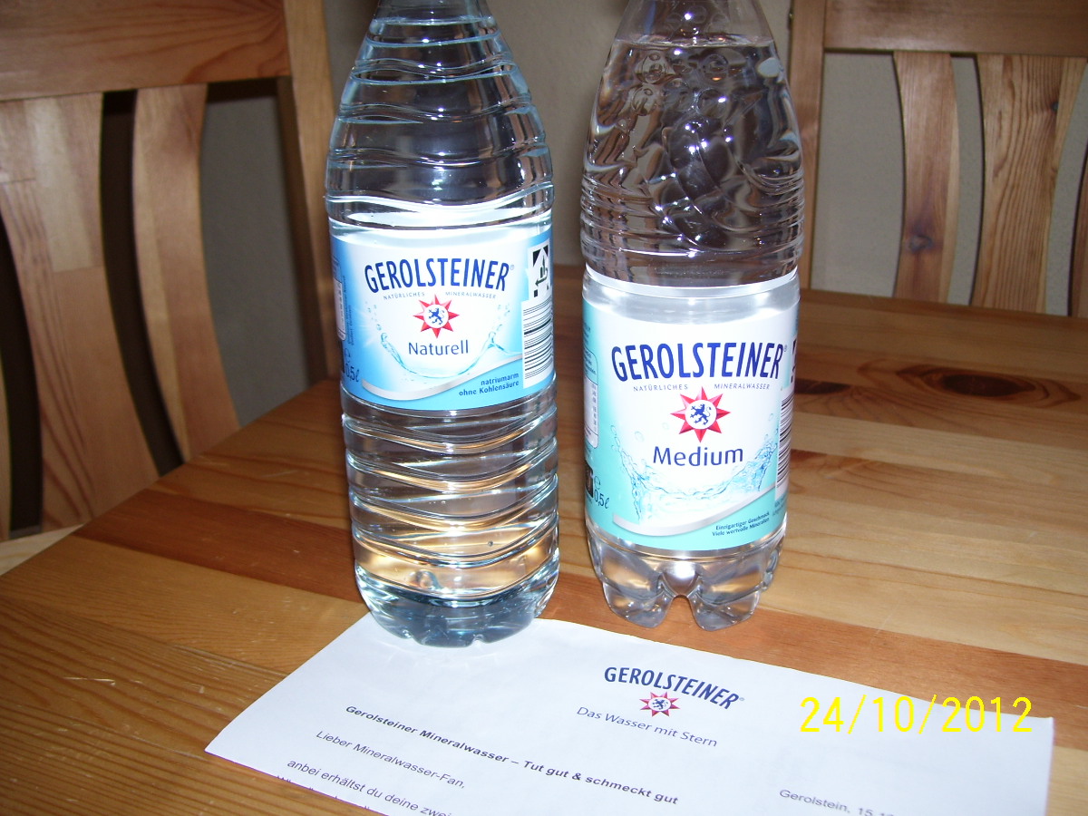 Meine Produkt Test Kiste Gerolsteiner Das Wasser Mit Stern