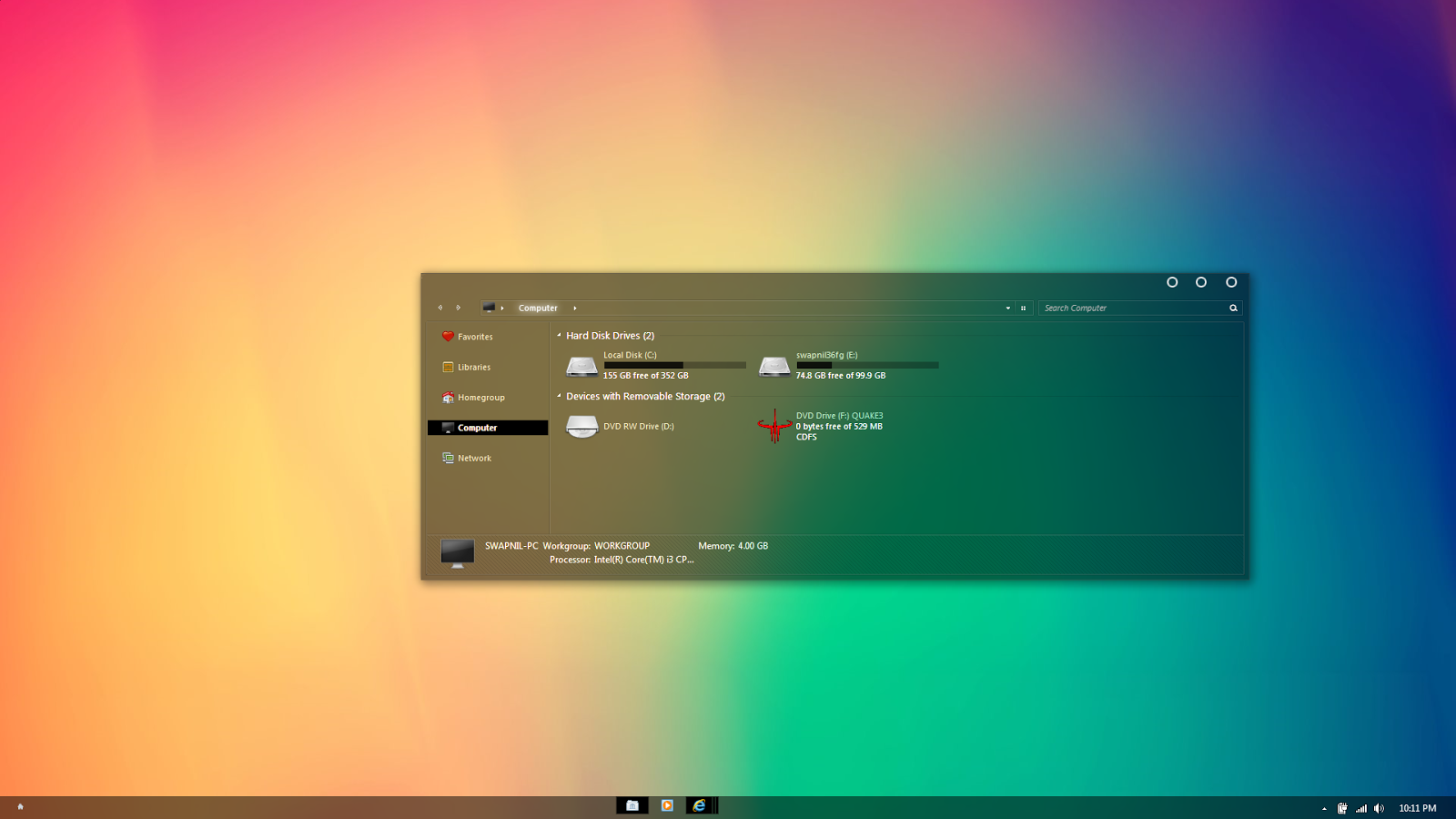 download clear glass theme windows 7