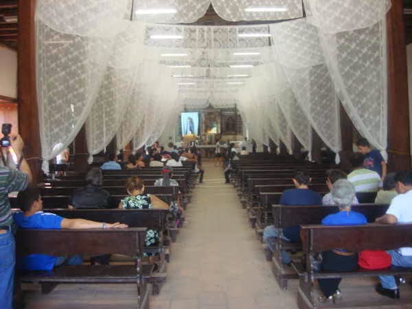 Interior de la Iglesia de Panchimalco