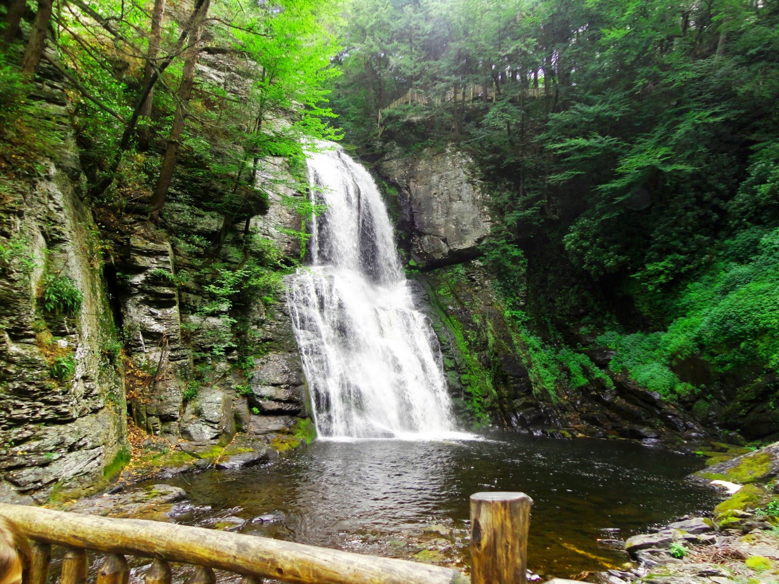 Bushkill Falls Trail Hike Bushkill, PA