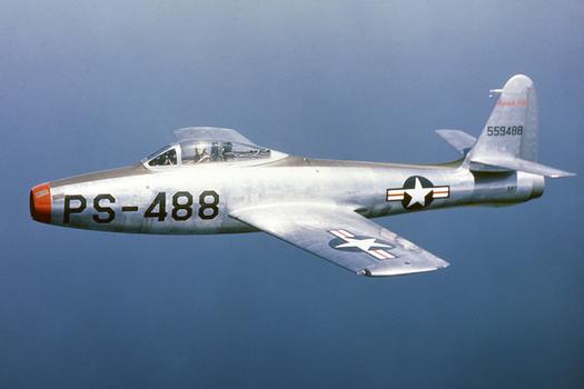 Republic F-84 Thunderjet YP-84A-5-RE+Thunderjet+45-59488