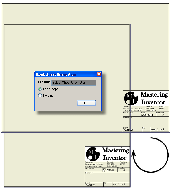 From the Trenches with Autodesk Inventor Use iLogic to Change Sheet
