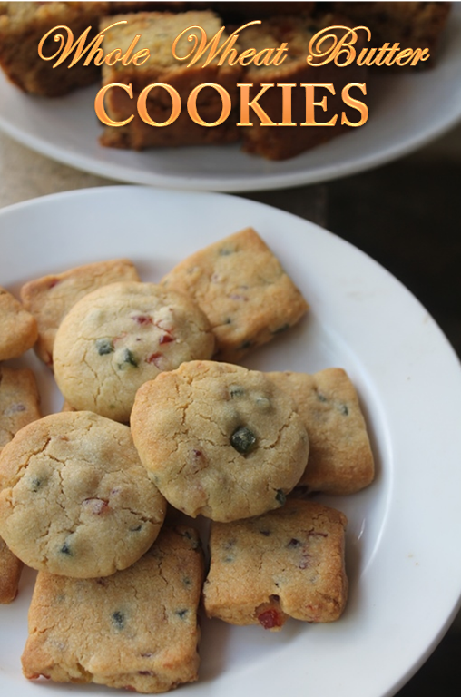 Easy Atta Butter Cookies Recipe Eggless Whole Wheat Butter Cookies