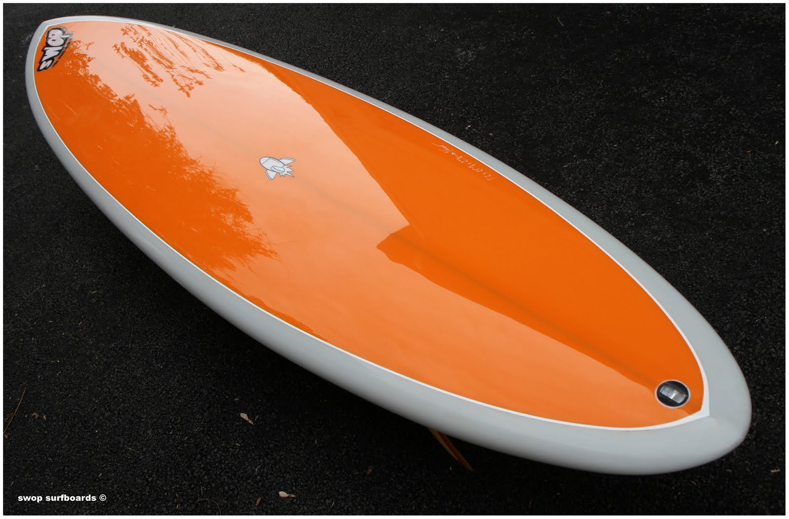 swop surfboards GREY AND ORANGE