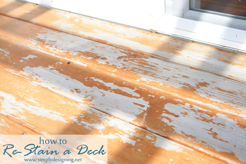 How to Re-Stain a Deck | come check out this full tutorial on how to strip and stain a deck | #deck #diy #homeimprovement