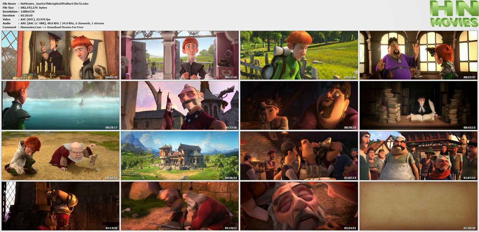 Justin And The Knights Of Valour (2013) BluRay 720p BRRip