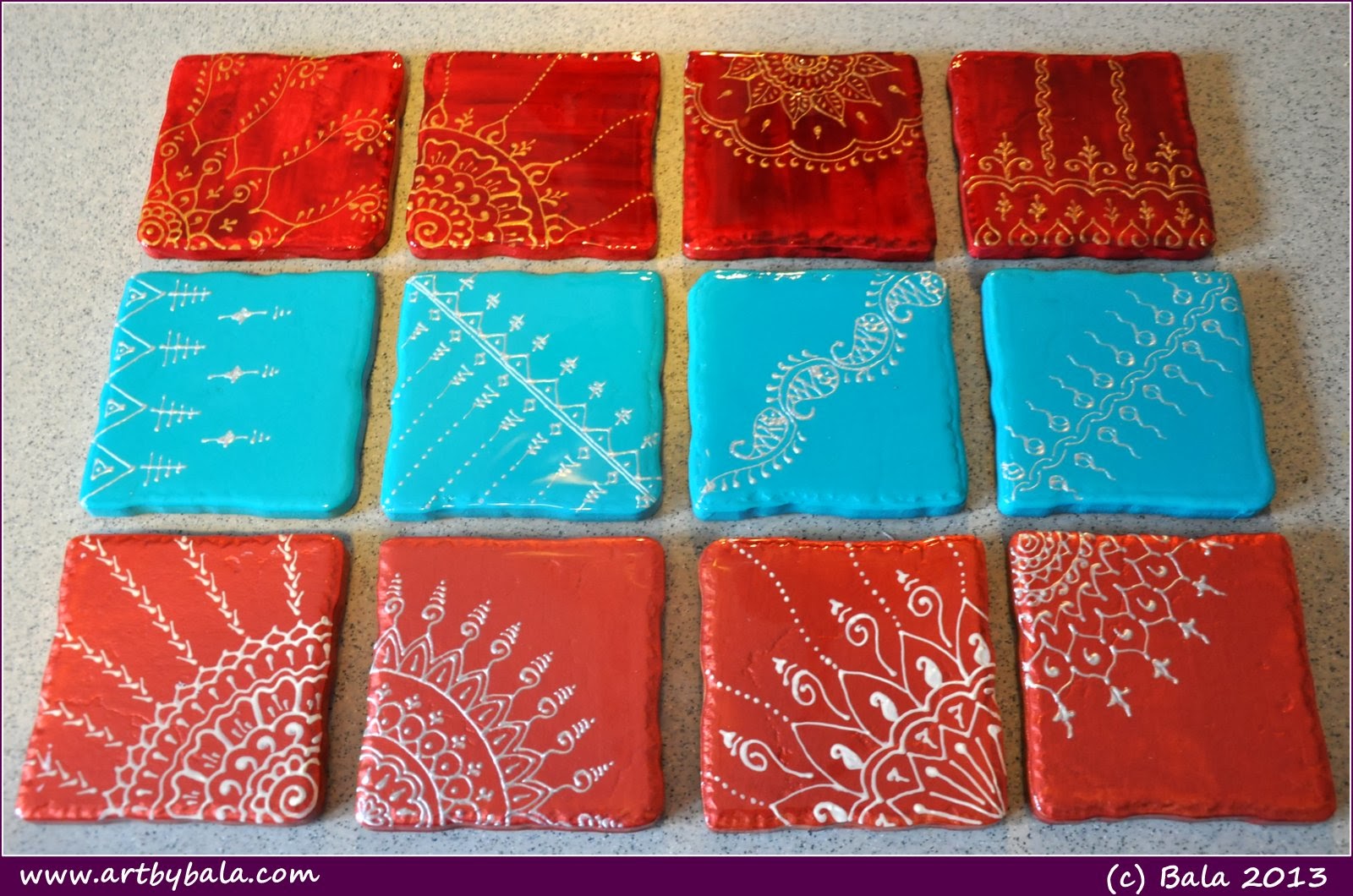 A Life Journey Together: Hand Painted Coasters
