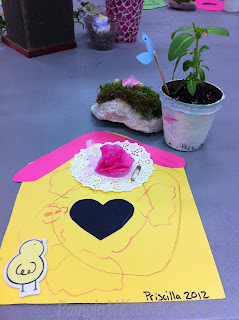 Hand crafted Mother's Day gifts from preschool.