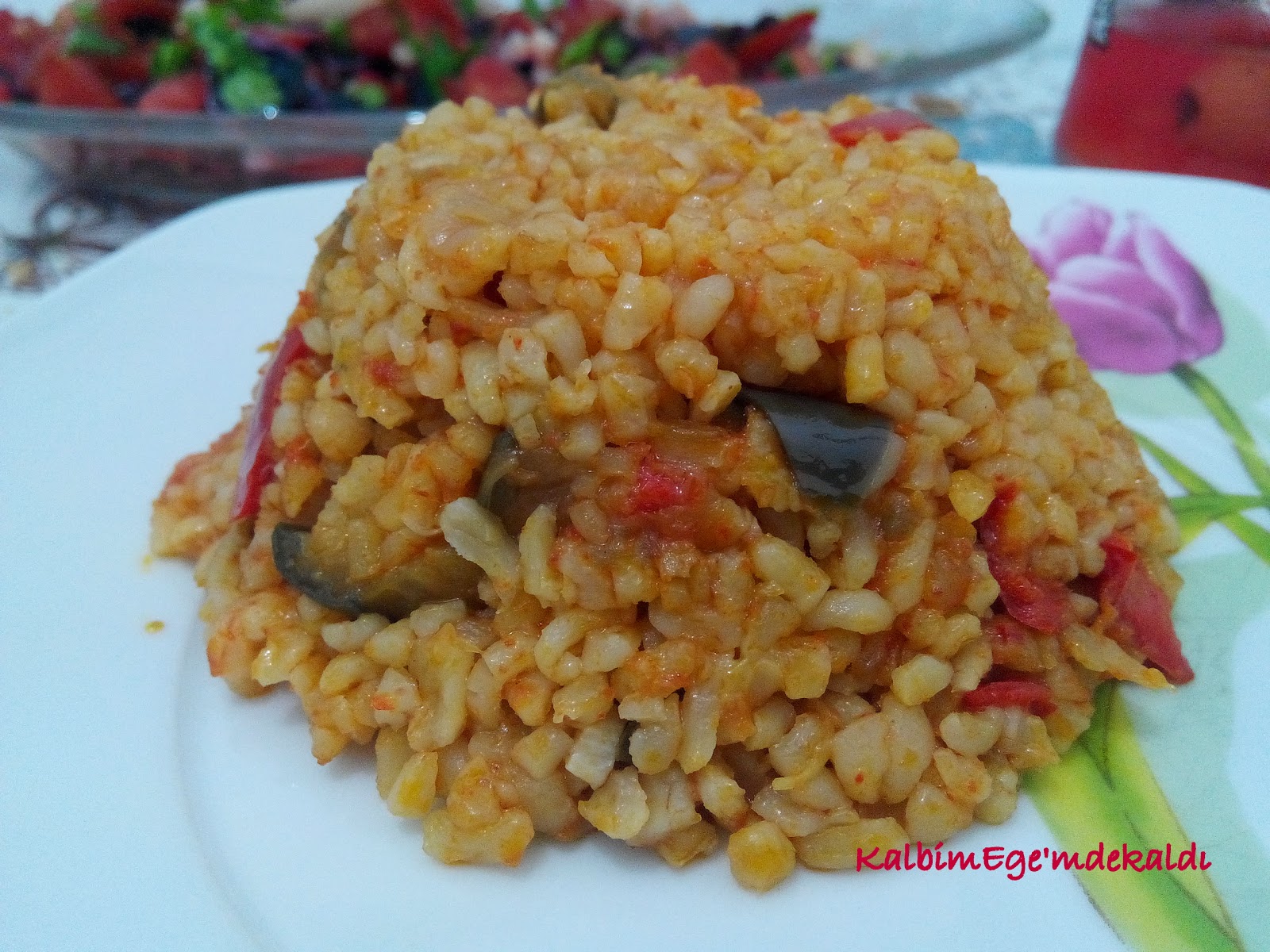 Patlıcanlı Bulgur Pilavı Tarifi – Pilav Tarifleri Patlıcanlı Bulgur Pilavı Tarifi – Pilav Tarifleri