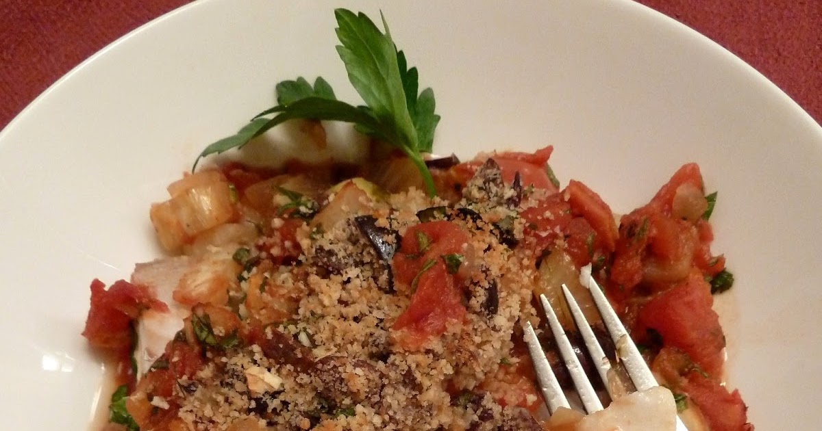 Cracked Pepper Halibut Provencale