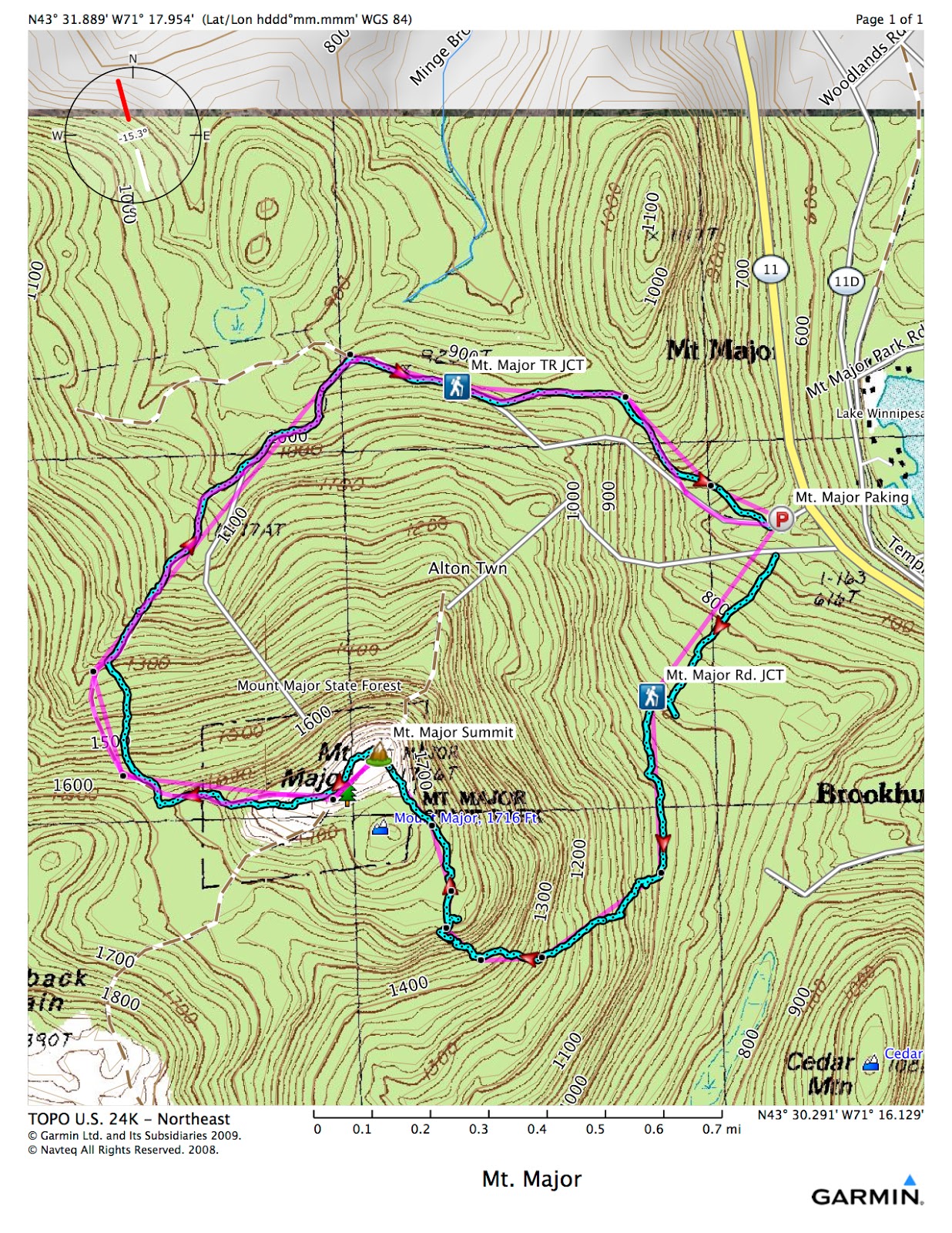 The Road Not Taken Mt. Major Boulder and Brook Trails