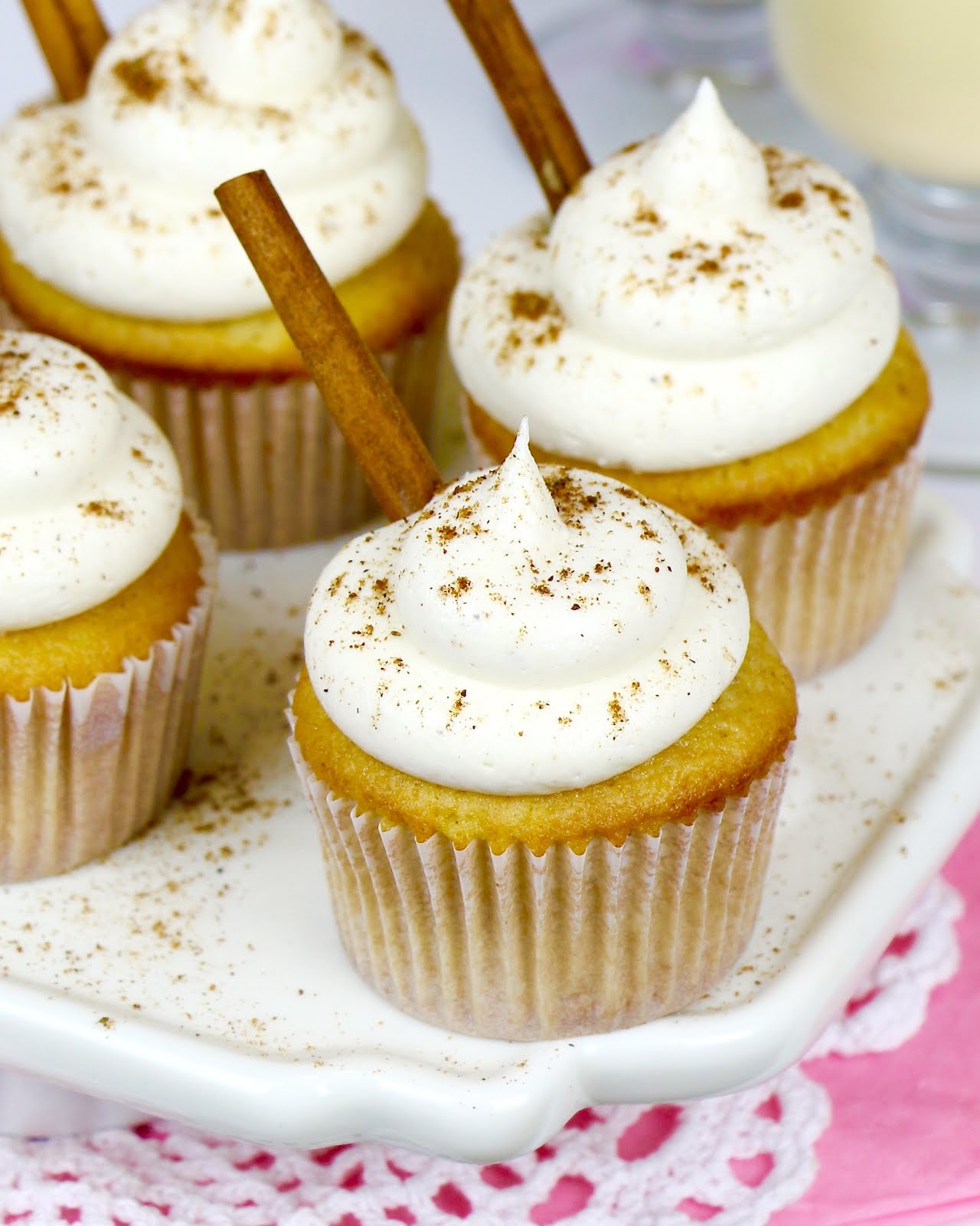 {VIDEO} Eggnog Cupcakes Lindsay Ann Bakes
