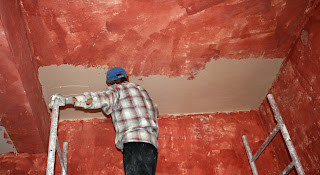 Later starting to plaster Later starting to plaster