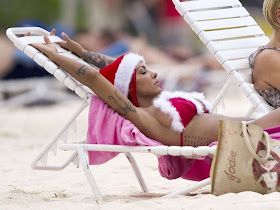 Jodie Marsh Santa bikini