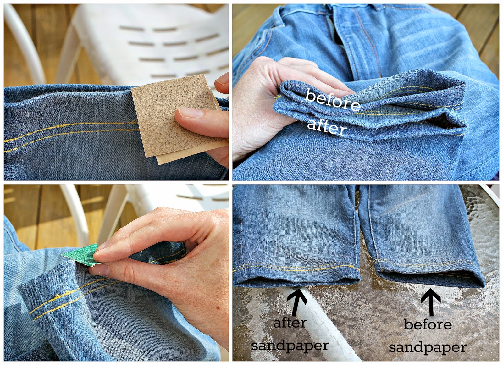 Freshly Completed How to easily alter your Jeans into Shorts