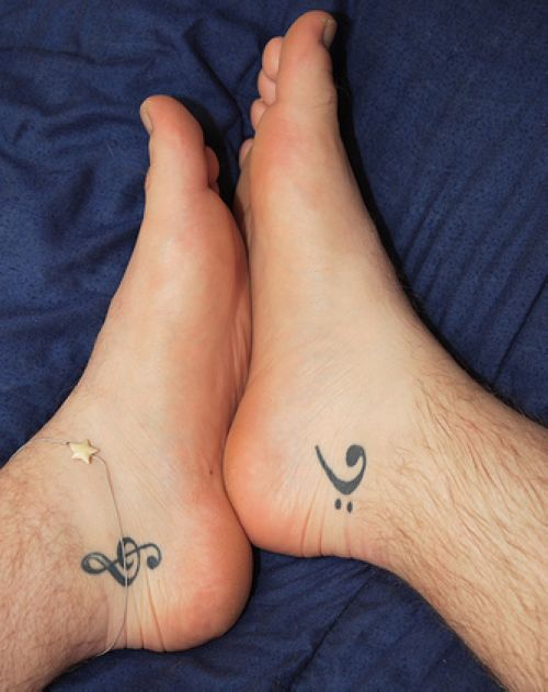 musical note tattoos. pictures music tattoos. music