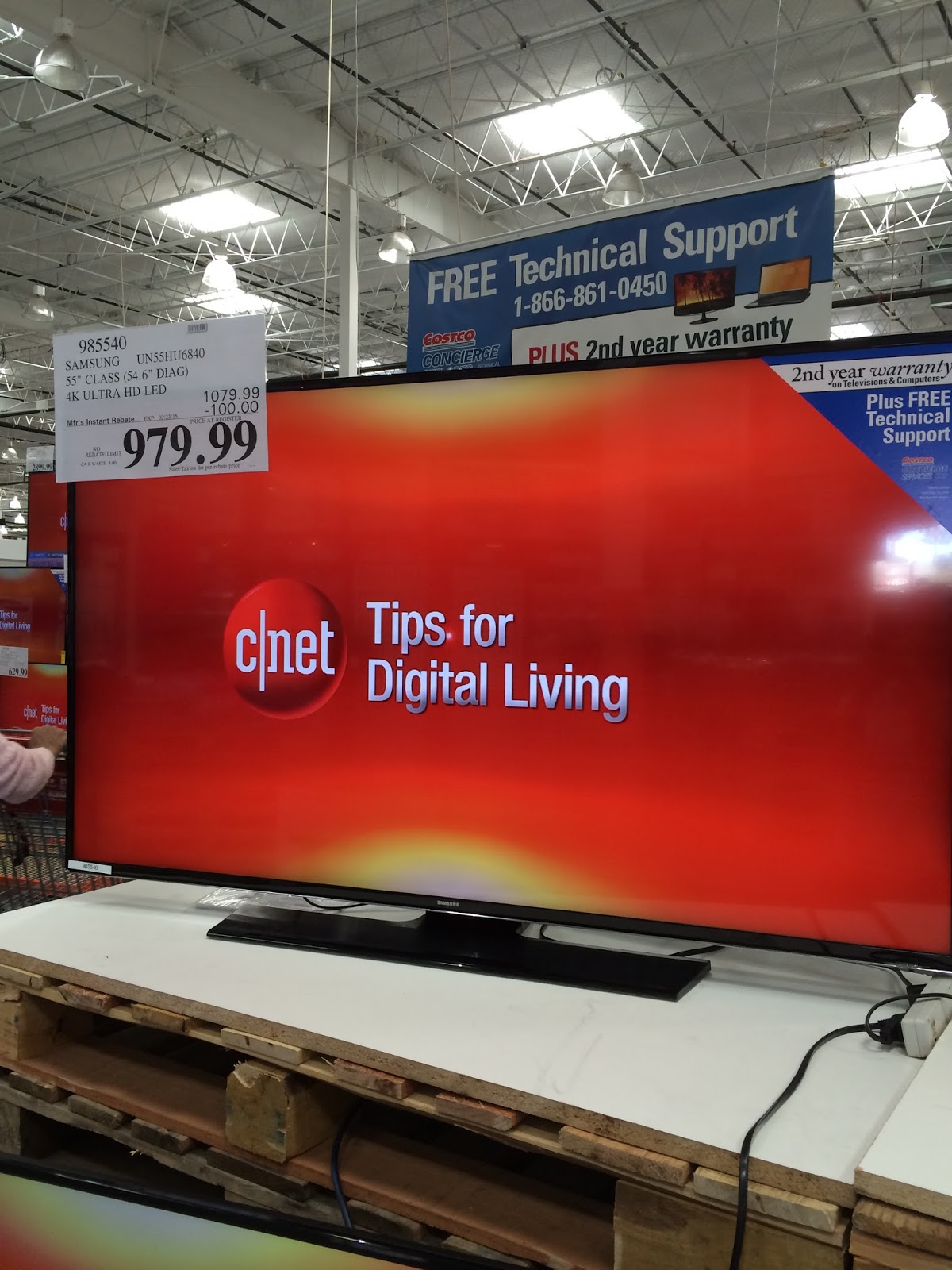 Samsung UN55HU6840 55" LED LCD HDTV Costco Weekender