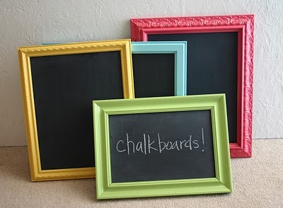 chalkboard chalkboards frames paint chalk diy frame boards spray idea craft kids store dollar framed use paper great mini would