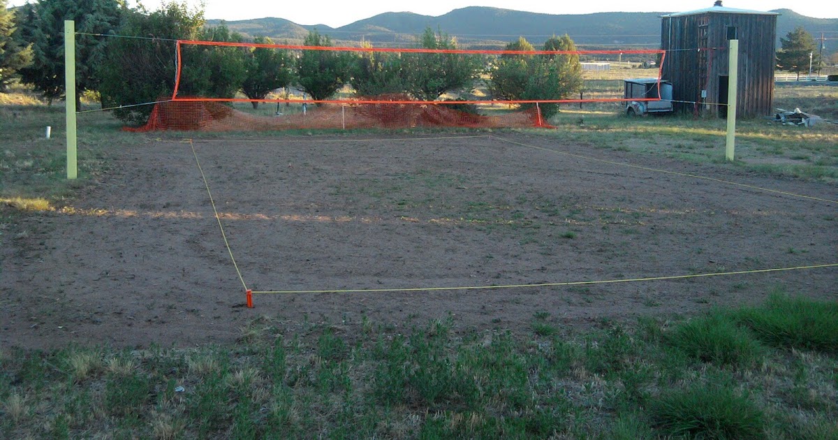 Volleyball Building a lowcost sand court Surface preparation, net