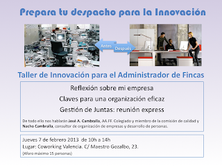 Innovar en la gestión - Nacho Cambralla - Administradores de Fincas de Valencia - CoworkingValencia