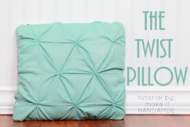 The Twist Pillow by Make It Handmade.