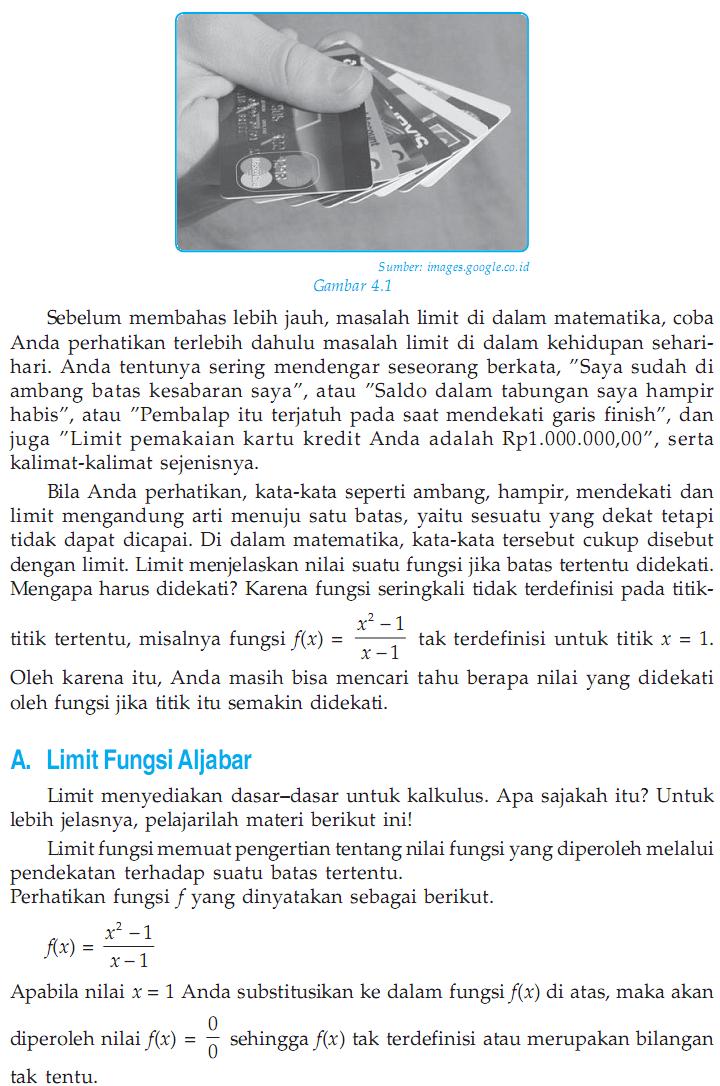 MATEMATIKA DI SMA: MATERI AJAR MATEMATIKA XI IPS BAB LIMIT FUNGSI