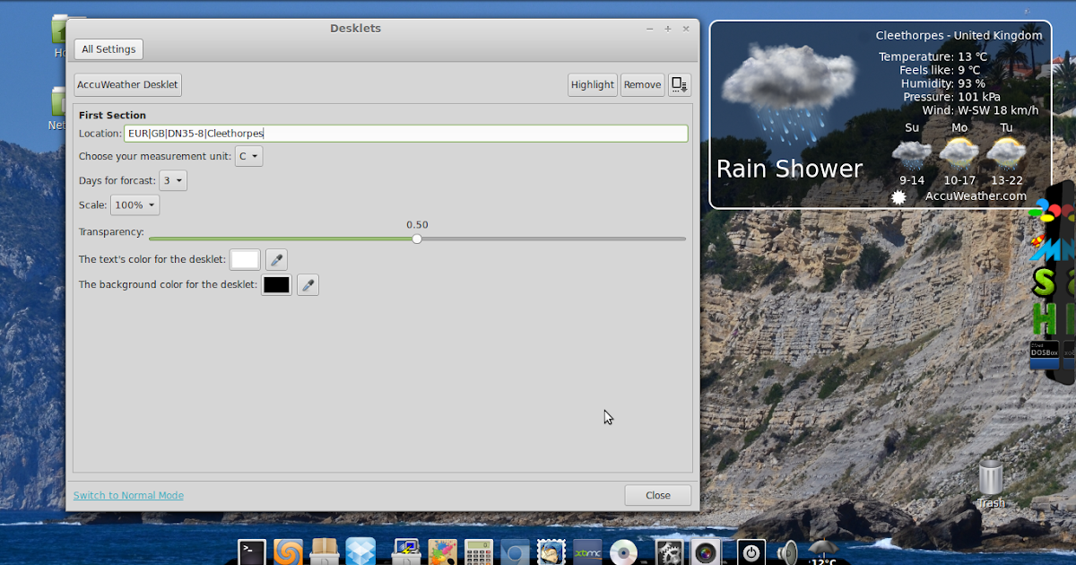 weather desklets weather desklets