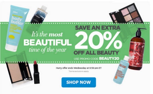 The Shopping Channel Flash Sale 20% Off Beauty Promo Code