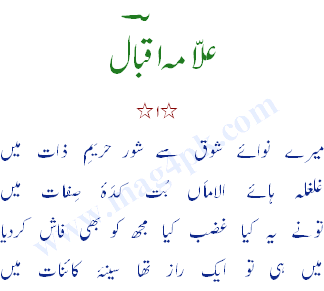Poetry Blog: Allama Iqbal Poetry