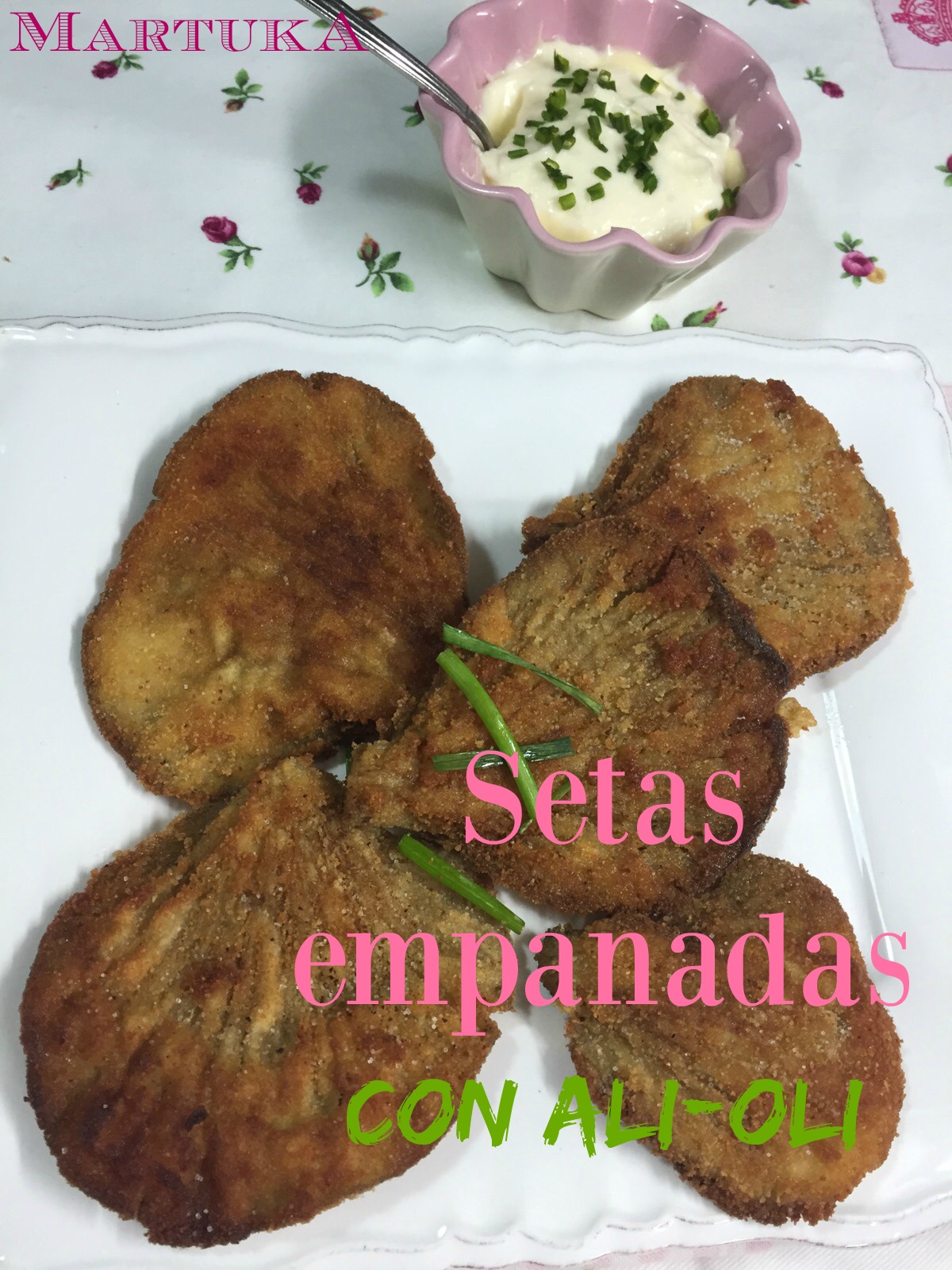 Las recetas de Martuka Setas Empanadas Con AliOli